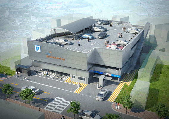 문산자유시장 공영주차장...내년 4월 준공