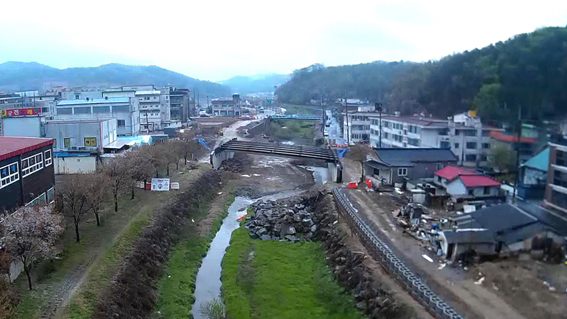 분수천 주변도로 개설공사 교량설치